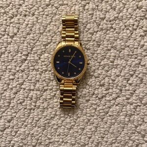 Michael Kors Gold Watch with Navy Dial